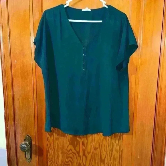 Maurices Tops - Maurices green blouse size large